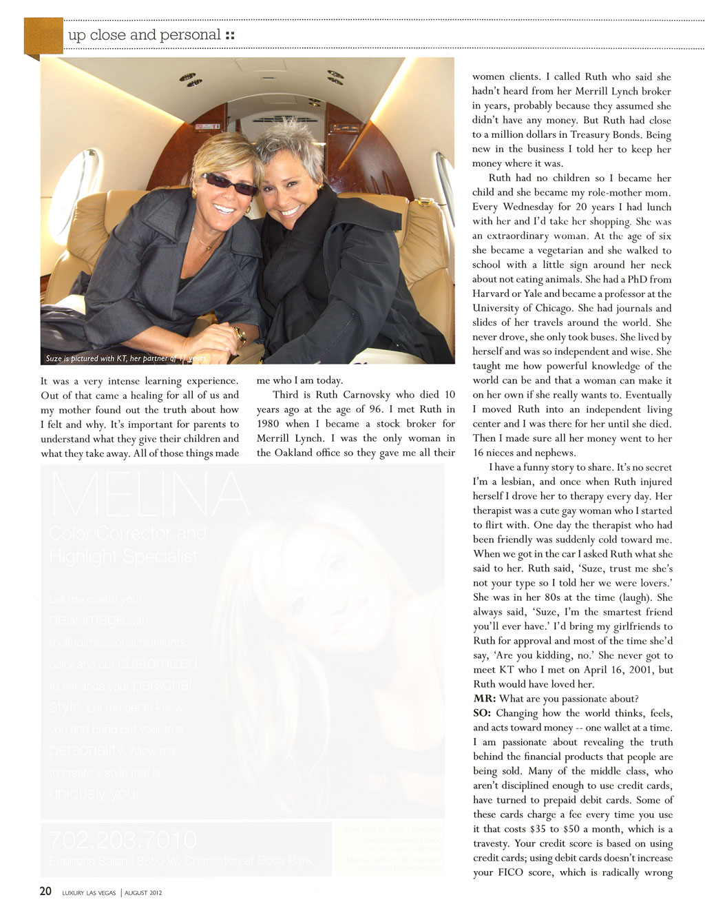 Celebrity Scribe - Suze Orman